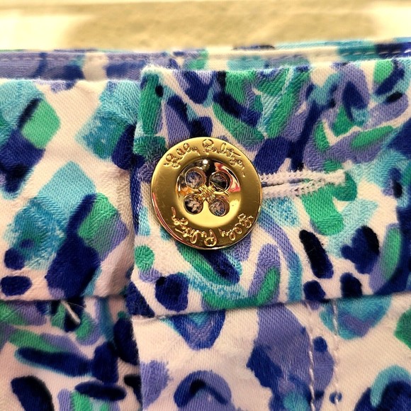 Lilly Pulitzer Kelly Skinny Ankle Pants Size 2 Resort White Pineapple Stretch - Picture 8 of 12